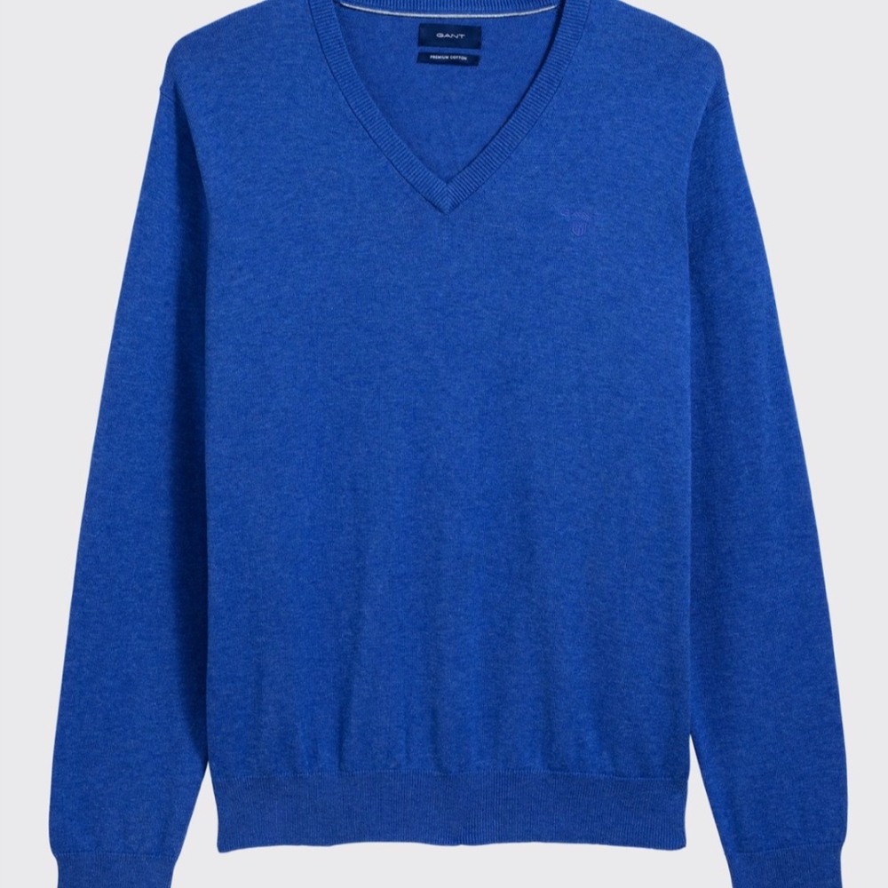 GANT Lightweight Cotton V-Neck Sweater